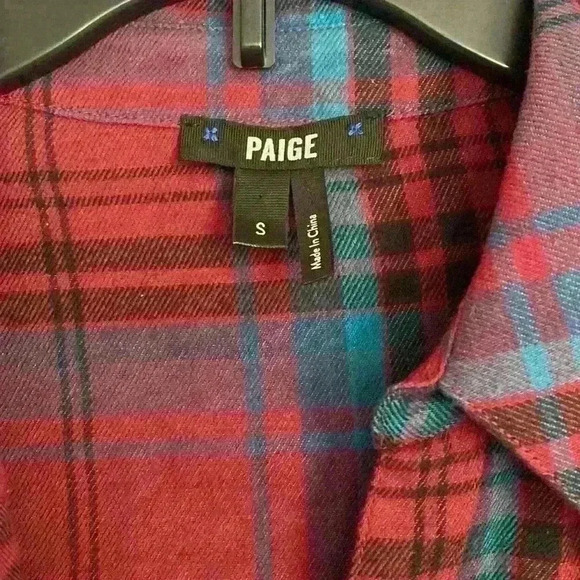 Paige flannel with vneck - Picture 2 of 5